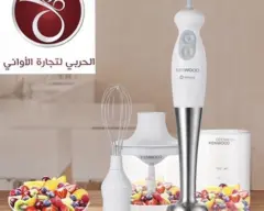 خلاط كينوود زجاجي 600 واط 3 سرعات بحالة ممتازة