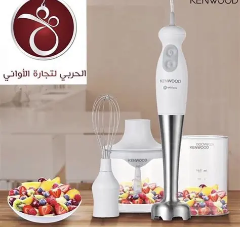 خلاط كينوود زجاجي 600 واط 3 سرعات بحالة ممتازة